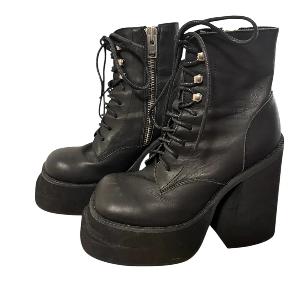 Unif Bratz Lace-up Boots (discontinued) - Picture 3 of 8